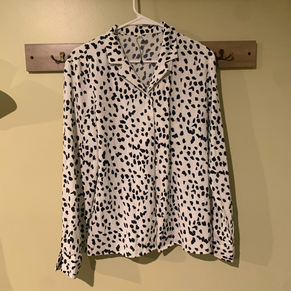 Black & White Blouse